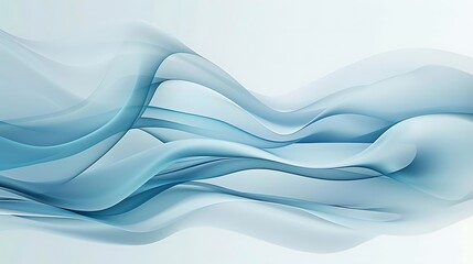 Abstract blue and white waves