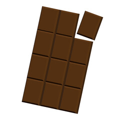 Chocolate bar.3D chocolate.