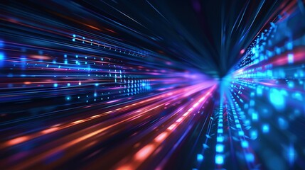 Abstract Tech Background: High-Speed Broadband and Digital Connection