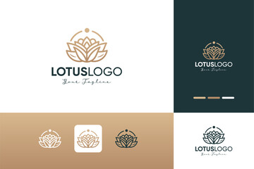 Floral flower ornament abstract beauty luxury logo design inspirations