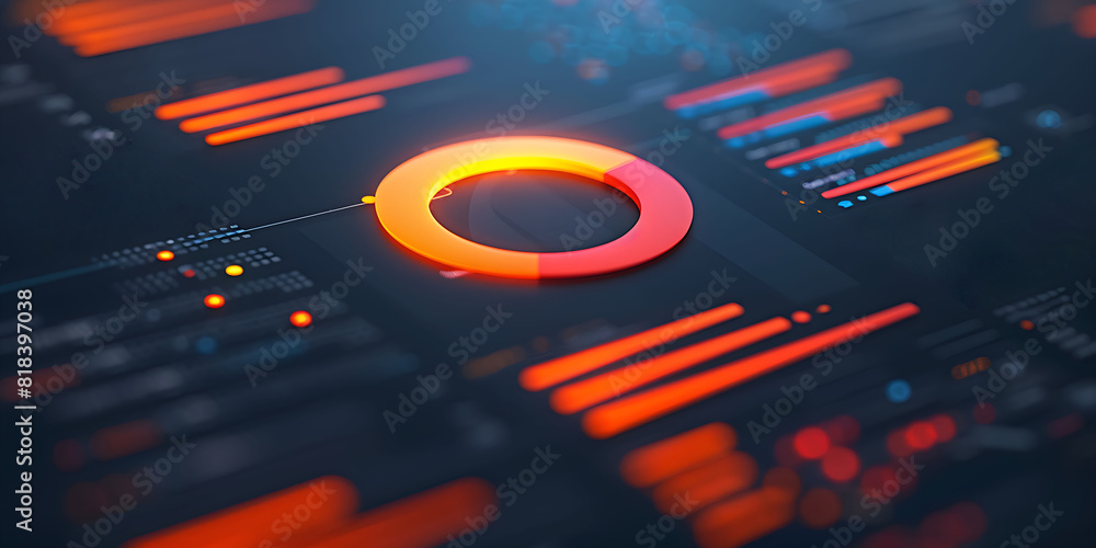 Poster charts for data analysis, luminous data
