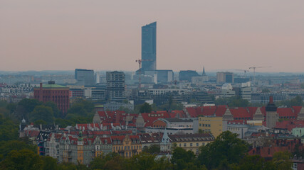 Panorama miasta Wroclawia © sopthedrone