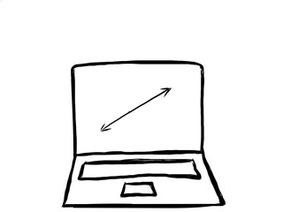Laptop cartoon image