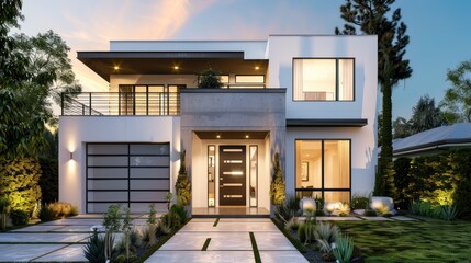 Fototapeta premium modern house. residential area