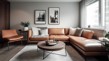 Beautiful contemporary and airy living room