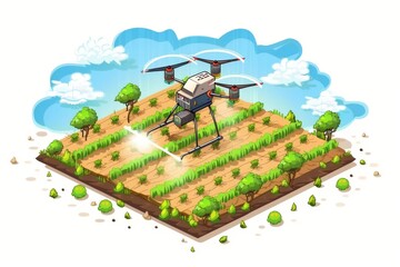 Precision farming drones equipped with modern sensoric systems and 8k technology transform agriculture by optimizing crop nutrition and enhancing farming operations