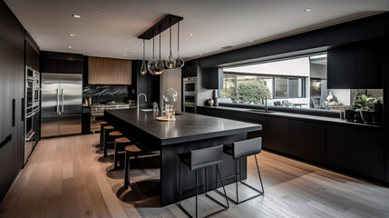 Beautiful sleek and modern kitchen