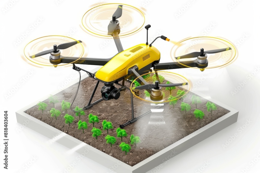Aufkleber agriculture adopts modern drones with precision sensors and sensoric 8k systems to enhance crop nutr