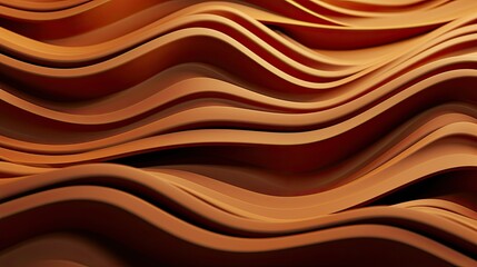 Three dimensional render of wavy pattern. Waves abstract background texture