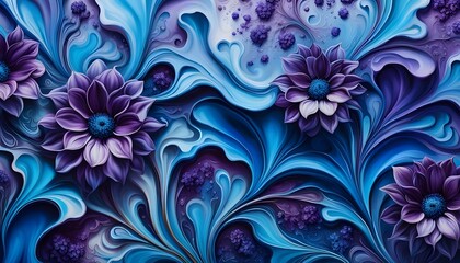 Abstract Floral Wallpaper 