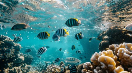 Fototapeta na wymiar Coral reef fish underwater
