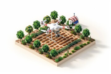 farming in vineyards integrate precision, digitalization, and high technology in aerial agriculture for efficient layout management