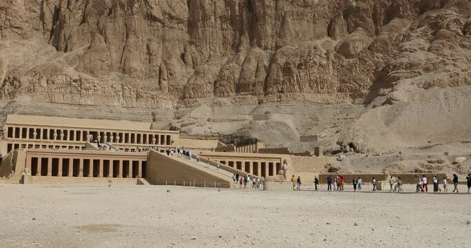 Beautiful view of the Temple of Hatshepsut in Luxor, Egypt
