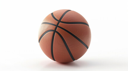 Obraz premium Basketball Ball on White Surface