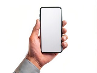 hand holding smart phone generative ai