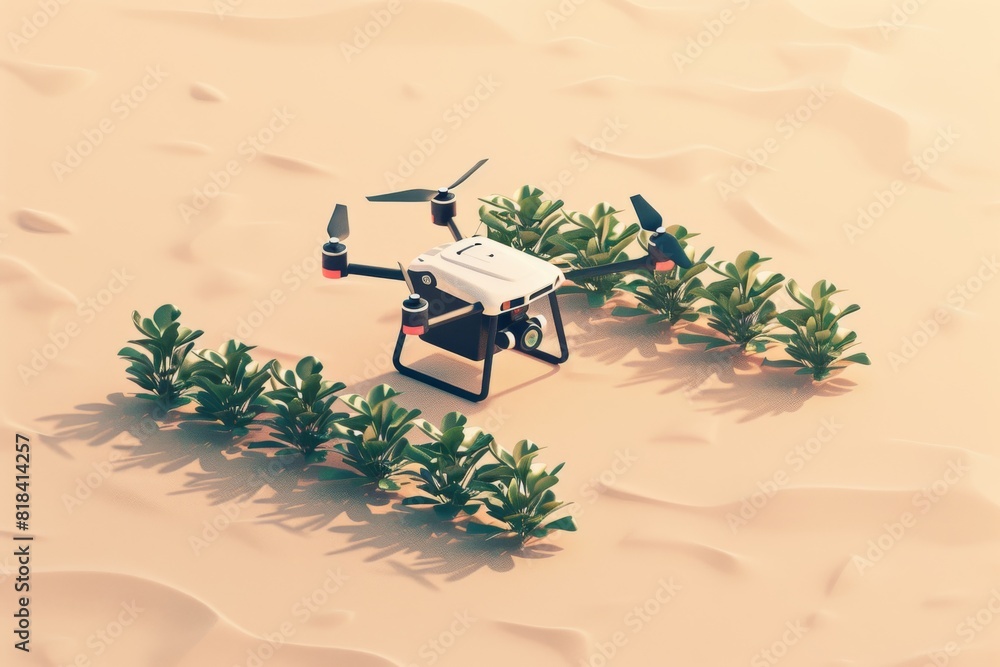 Poster drone sensoric technology advances farm operations with precision applications in pesticide and mach