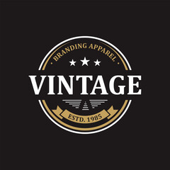 Elegant Vintage Retro Badge Label Emblem Logo design inspiration