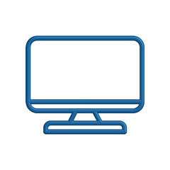 Illustration Vector graphic of monitor icon template