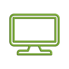 Illustration Vector graphic of monitor icon template