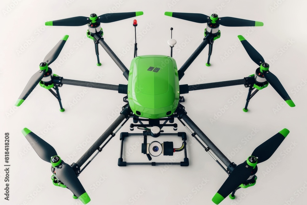 Poster automated drones in precision agriculture promote efficient crop protection and fertilizing operatio