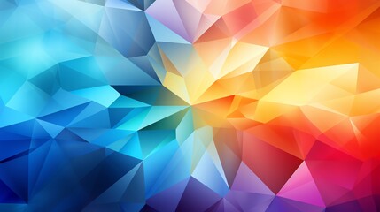 Obraz premium Create colorful abstract geometric background image with blue, orange, red, purple color. 