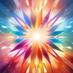 Obraz premium An explosion of color and light. A beautiful and vibrant display of energy and life.