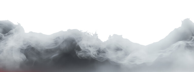 Realistic smoke steam special effect isolate on transparent backgrounds 3d rendering png
