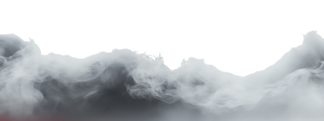 Realistic smoke steam special effect isolate on transparent backgrounds 3d rendering png
