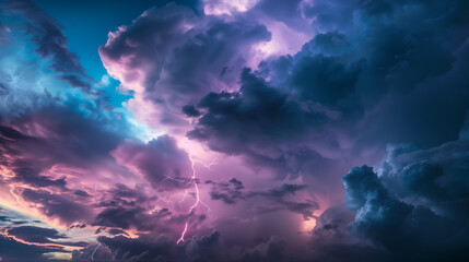 a dramatic lightning storm