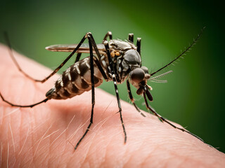 Fototapeta premium Mosquito transmisor de dengue