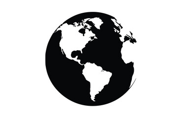 Fototapeta premium world icon flat vector illustration.