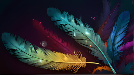 Bird Feather Illustration Background