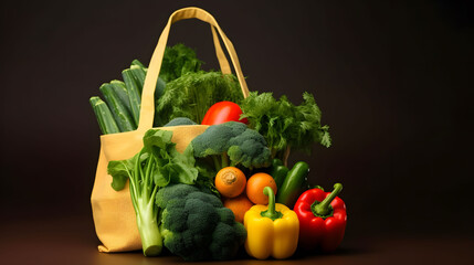 Assorted fresh organic vegetable composition on table,  