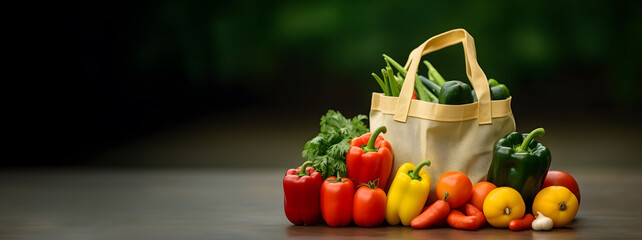 Assorted fresh organic vegetable composition on table,  Copy space image Place for adding text or design