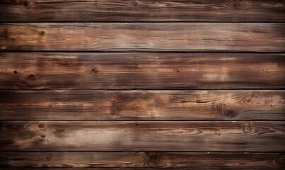 Fototapeta premium Old wooden background or texture. Old wood planks with knots and nail holes