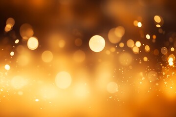 Abstract gold bokeh background. Christmas and New Year concept.