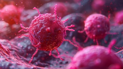 Presenting a showcase of the latest breakthroughs in cancer research during a scientific poster session.