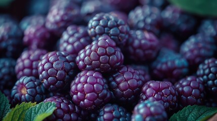 Fresh Organic Blackberries on Vine