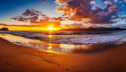 Sunset on the beach