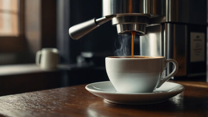 Cup of delicious quality coffee