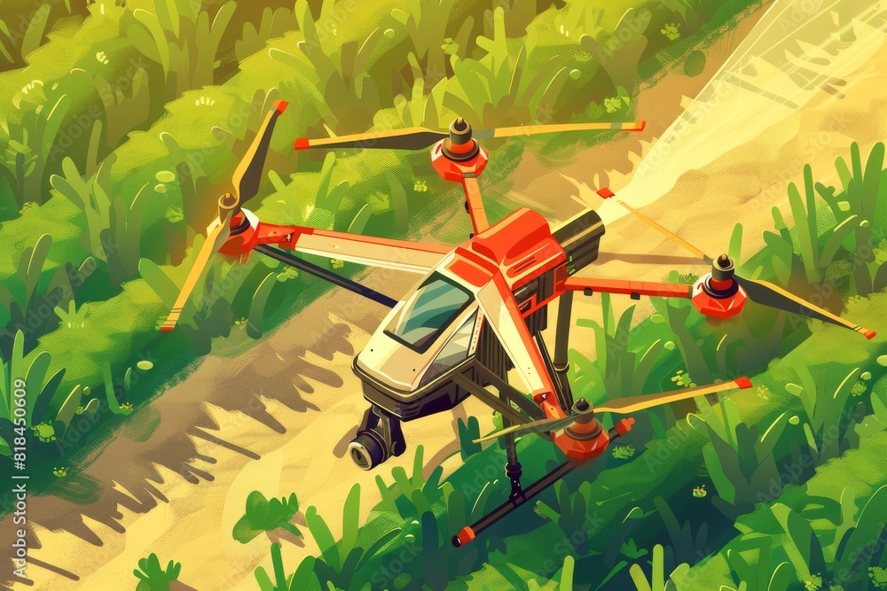 Poster agricultural drones and smart sensors automate crop inspection, elevating farm monitoring and tech e