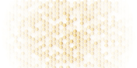  Grid seamless pattern. Hexagonal cell texture. Honeycomb on white, 