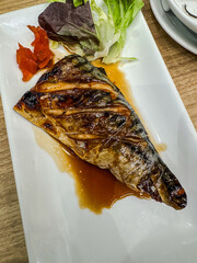 Grilled mackerelSaba fish  steak
