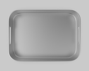 Food And Beer Tray and Bar Serving Tray For Branding, Blank  template 3d illustration.