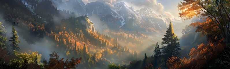 mountain panoramic background