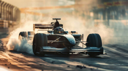 Feel the intensity of the moment as a racing car hurtles down the racetrack, propelled by the sheer...