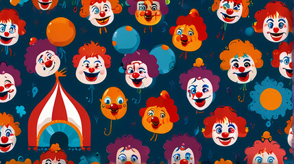 Circus Clown Background