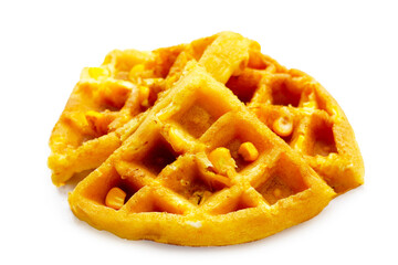 Thai waffles with corn, Thai dessert