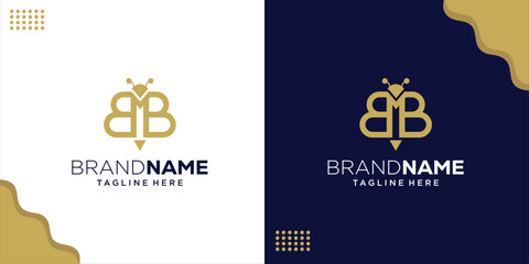 Creative Initial BMB Bee Logo, Design Inspiration, Illustration, Vector