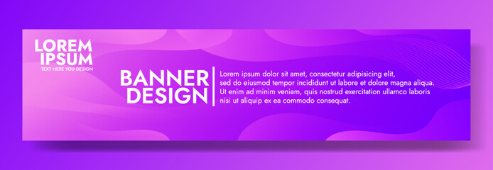 Captivate with the dynamic abstract gradient wave template, where vibrant and serene purple and blue create a visually striking and modern impression